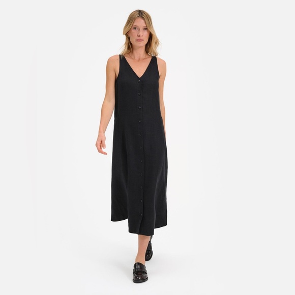 MATE the Label Dresses & Skirts - MATE the Label Organic Linen Button Front Dress